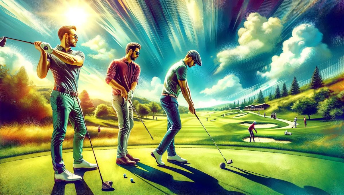 3人のゴルファー