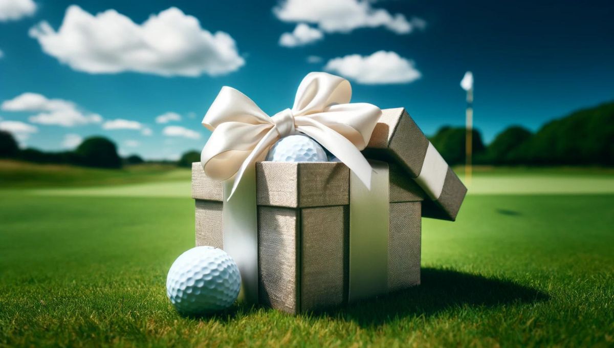 ゴルフボールのプレゼント

